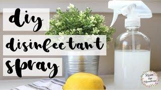 DIY DISINFECTANT SPRAY|| MOM TIP MONDAYS|| CLEANING TIPS