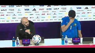 Press Conference of Moroccan coach Walid Regragui & Yassine Bono after Portugal match.