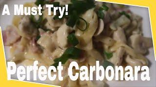 HOW TO MAKE CARBONARA PASTA - EASY (FAST)