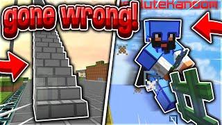 skybridge pvp gone wrong... *RAGE* - LIVING ON A LINE #2 | Minecraft HCF