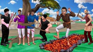 Money Thief Escape Gram Panchayat Sarpanch Punishment Hindi Kahani Hindi Moral Stories Comedy Video