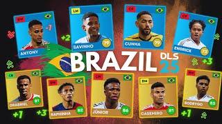 DLS 25 PREDICTION |  BRAZIL PLAYER RATINGS! ft. Vinicius Junior, Raphinha, Matheus Cunha...