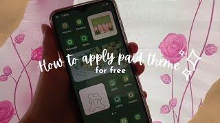 how to apply vivo paid themes for free ~️