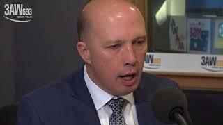 Peter Dutton in studio with Neil Mitchell, November 10