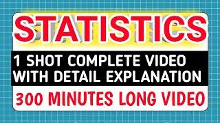 Class - 10 Math Statistics 1 Shot Video ! Statistics Full Chapter ! Complete Statistics in One Shot