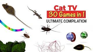 CATS TV - ULTIMATE Games Compilation for CATS & DOGS  30 in 1 cat games mix (3 HOURS)