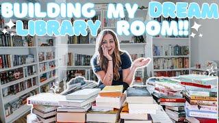 Building My Dream Library Room!  Library Tour!