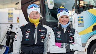 Skånebuss värmer Ski Team Swedens längdidrottare