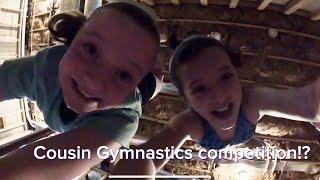 Cousin gymnastics competition, watch what happens!!!