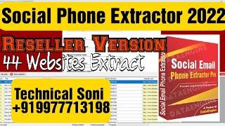 Social Phone Extractor 2022 Reseller Version|| Extract Data From Facebook ||+917509166854