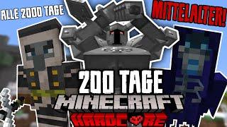 Ich ÜBERLEBE 200 TAGE MINECRAFT HARDCORE im MITTELALTER | Tag 100 bis 200 | Minecraft Challenge