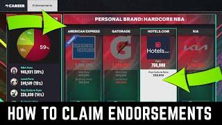 HOW TO CLAIM ENDORSEMENT DEALS IN NBA 2K25 NEXT GEN