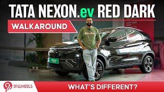 Tata Nexon.ev Red Dark Edition Walkaround || Kya Kuch Alag?