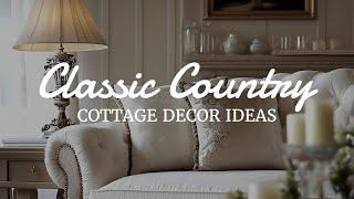 Classic Country Cottage Decor Ideas: Cozy and Timeless Inspiration