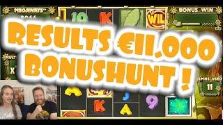 €11.000 BONUSHUNT Results!!