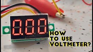 How to use Digit Voltmeter 0V-100V DC 3wire?