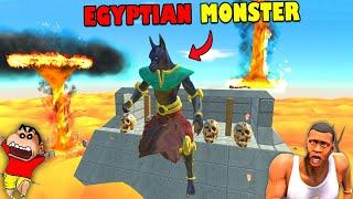 Egyptian Idol Kidnapped MAMMOTH and Fight SHINCHAN in Animal Revolt Battle Simulator CHOP