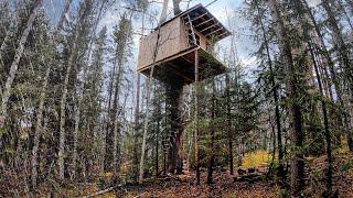 BUILT A TREE HOUSE WITH MY OWN HANDS - WALLS, ROOF, WINDOW and DOOR