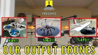 Nano Drones to Large Drones | Our Outputs | Random Videos | Aerosurfer Technovations