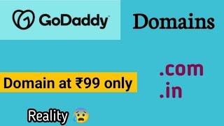 How to buy Domain on GoDaddy in 99. Godaady 89 offer. GoDaddy Domains #godaddy @GoDaddyIndia