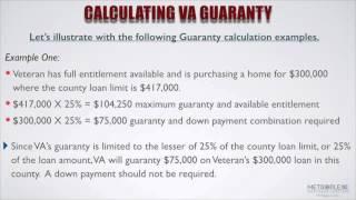 How Do You Calculate the VA Guaranty and Available Entitlement?