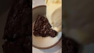 sourdough brownie sundae #sourdough #brownie #icecream #dessert