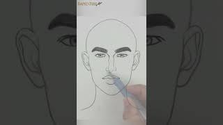 How to Draw Masculine Features #shorts