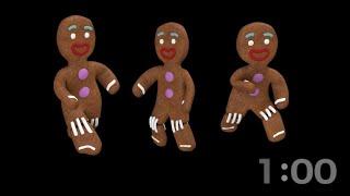 1 Minute Gingerbread Jingle: Dance with a Dancing Gingerbread Man Timer