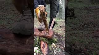 Bushcraft Table Making ️. #bushcraft #camping #woodworking #outdoors #survival #equipment