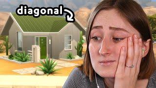 building a micro home in the sims... but on a diagonal