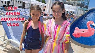 ELİF SİNEM VE ELİF AQUAPARK VLOG!!|ELİF SİNEMLE TÜM GÜN HAVUZDA EĞLENDİK @elifsinemtv