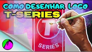 Cómo dibujar el logotipo de T-SERIES #howtodraw #drawing