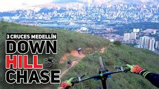 One Shot Drone Chase⎮3 cruces Downhill ⎮Medellin Colombia 