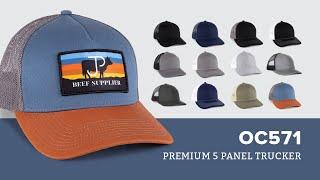 New 5 Panel Cap for 2022 - Outdoor Cap's OC571 Five Panel Trucker Cap