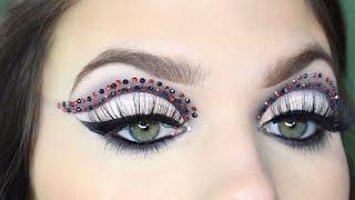 black & red cut crease | anti-valentine's day makeup tutorial | #short