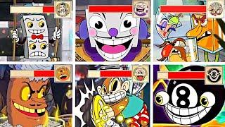 Cuphead - King Dice & All Casino Bosses with Health Bars (No Damage)