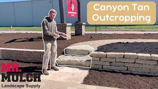 Canyon Tan Outcropping - Natural Stone Steps at Mr. Mulch Landscape Supply