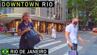  Downtown Rio de Janeiro Streets | Brazil  |【4K】2021