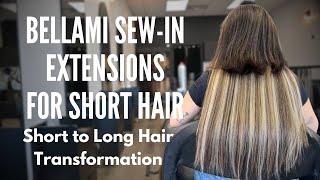 Extensions For Short Hair #hairextensions #hairtutorial #haireducation #wefthair