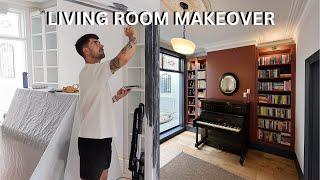 VICTORIAN HOME LIVING ROOM & LIBRARY MAKEOVER | BEFORE AND AFTER