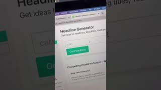 Generate Headlines That Work    Helpful Websites Ep 93 #content #marketing #headlines #clickbait