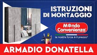 Istruzioni di montaggio: Armadio Donatella | MONDO CONVENIENZA