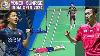 Amazing Play! Anthony Sinisuka Ginting vs Kenta Nishimoto | R16 | Badminton India Open 2024