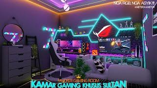 Full RGB MasBro - DESAIN KAMAR GAMING SULTAN UKURAN 4x4 METER DENGAN SETUP GAMERS LENGKAP DIDALAMNYA