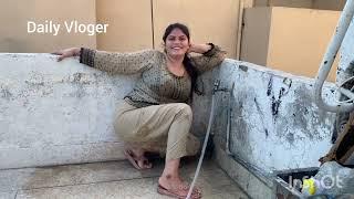 New Home Vlog|| Floor cleaning || Village Cleaning Vlogs|| Daily Vlogs Hot Village || Cleaning