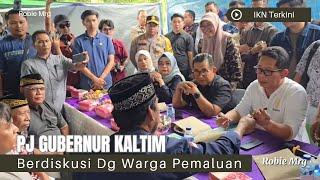 Pj Gubernur Kaltim Berdiskusi Bersama Warga Pemaluan Yang Terdampak TOL IKN 6A & 6B