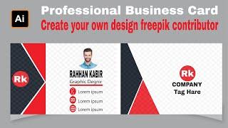 visiting card design| business cards| illustrator tutorial-id card | obby creator | seo rayhan kabir