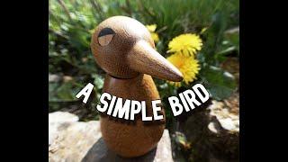 Woodturning - a simple Bird .. easy project..