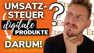 Etsy Umsatzsteuer trotz KLEINUNTERNEHMER? Erklärt! | Etsy digitale Produkte verkaufen