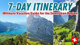 7 DAY SWITZERLAND ITINERARY: Your step-by-step itinerary guide for 1 week in the Interlaken Region!